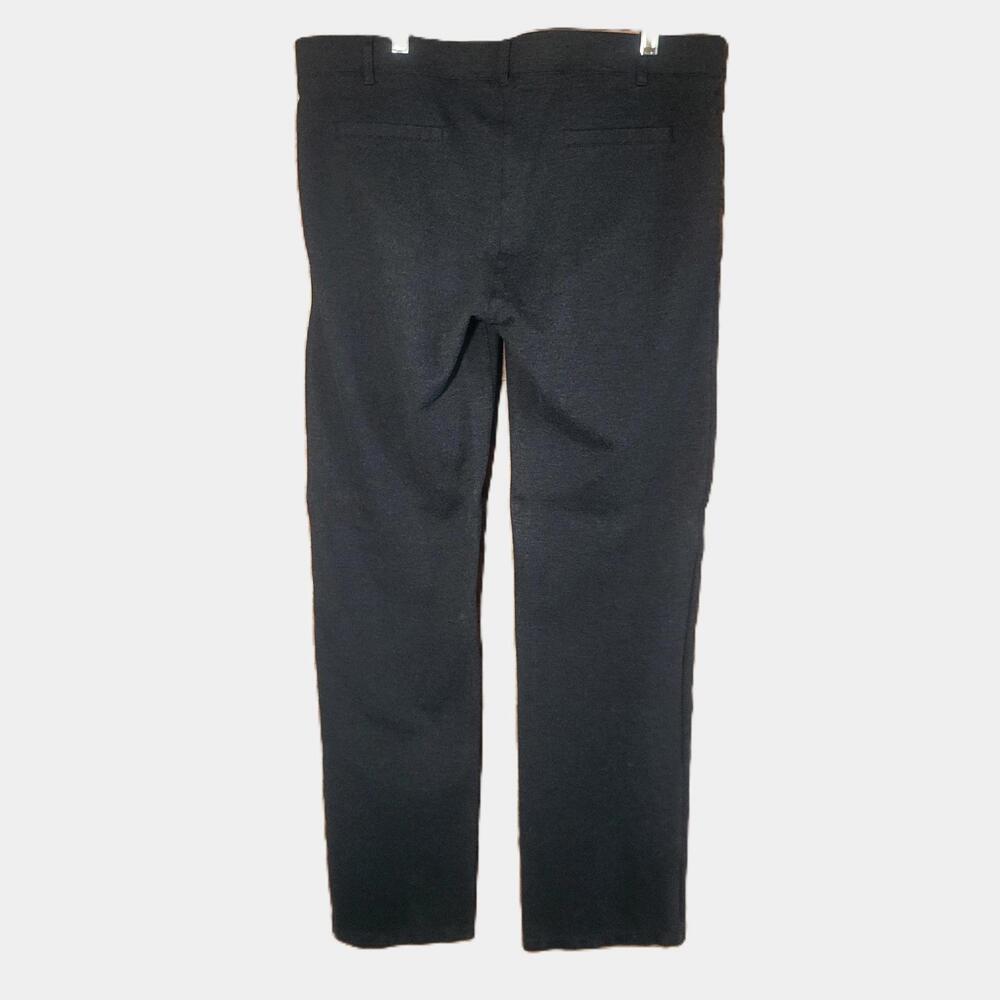 Betabrand Straight-Leg Classic Dress Pant Yoga Pants Charcoal Gray Heather - XL - Picture 2 of 9